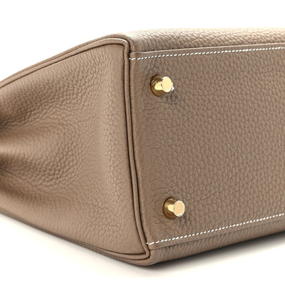 Hermes Togo Kelly Retourne 28 Etoupe 8 of 10