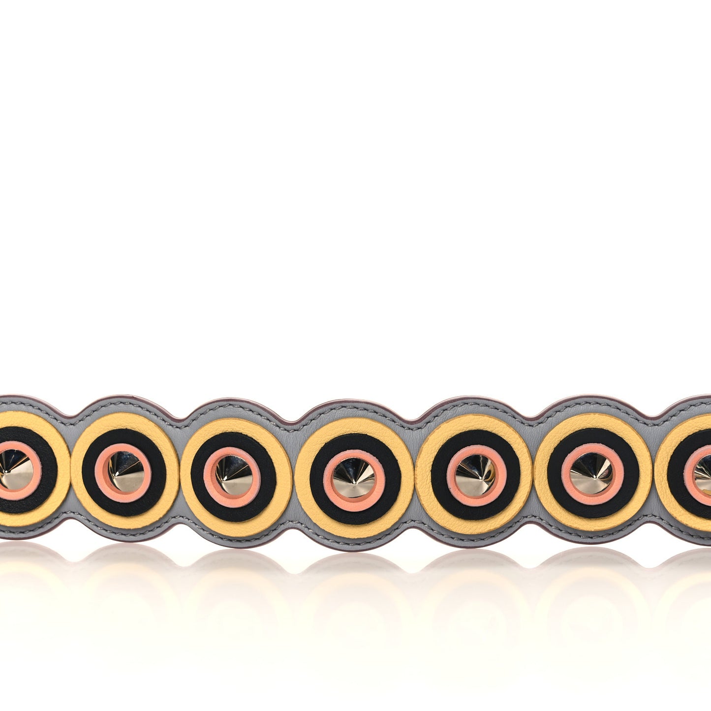 Vitello Dolce Spike Studded Circle Strap You Ardesia Multicolor