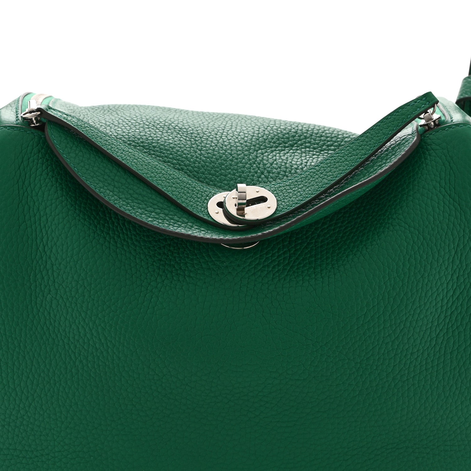 Hermes Taurillon Clemence Lindy 30 Vert Vertigo 8 of 10