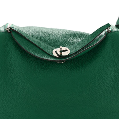 Hermes Taurillon Clemence Lindy 30 Vert Vertigo 8 of 10