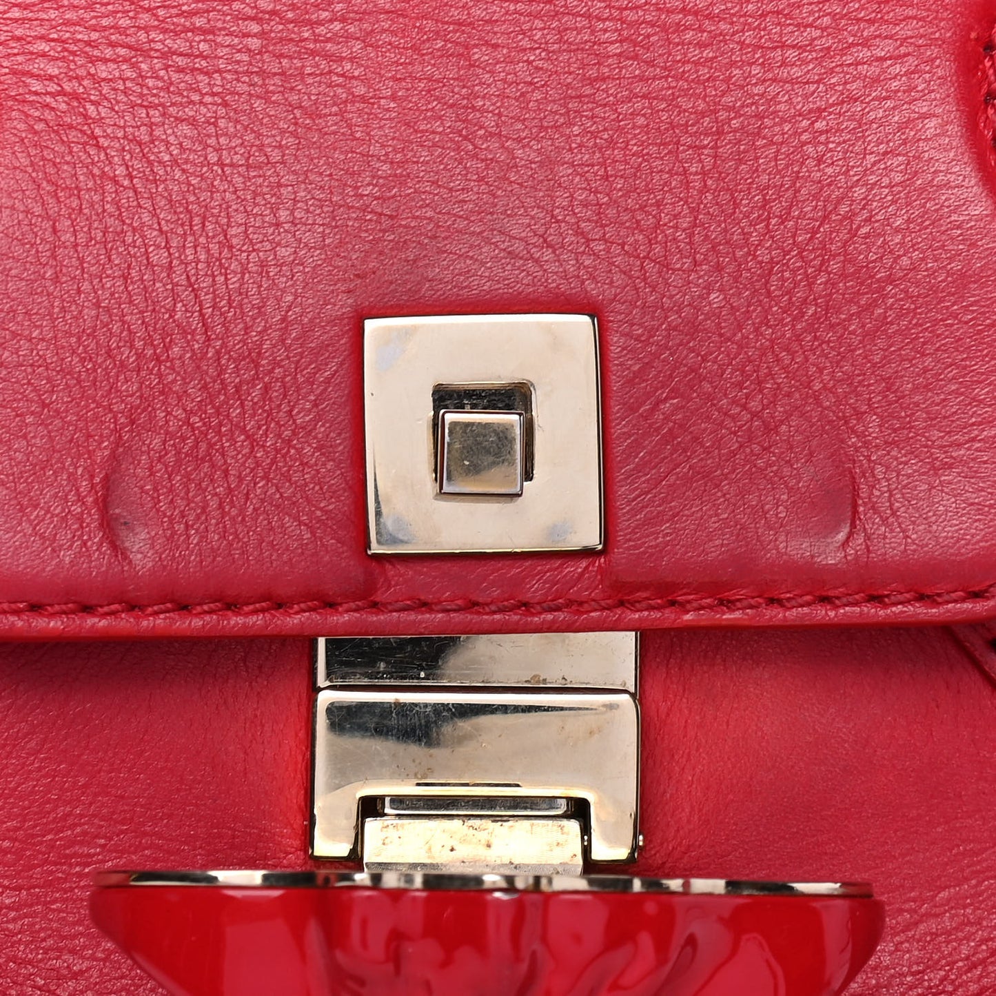 Calfskin Medium Palazzo Empire Bag Red