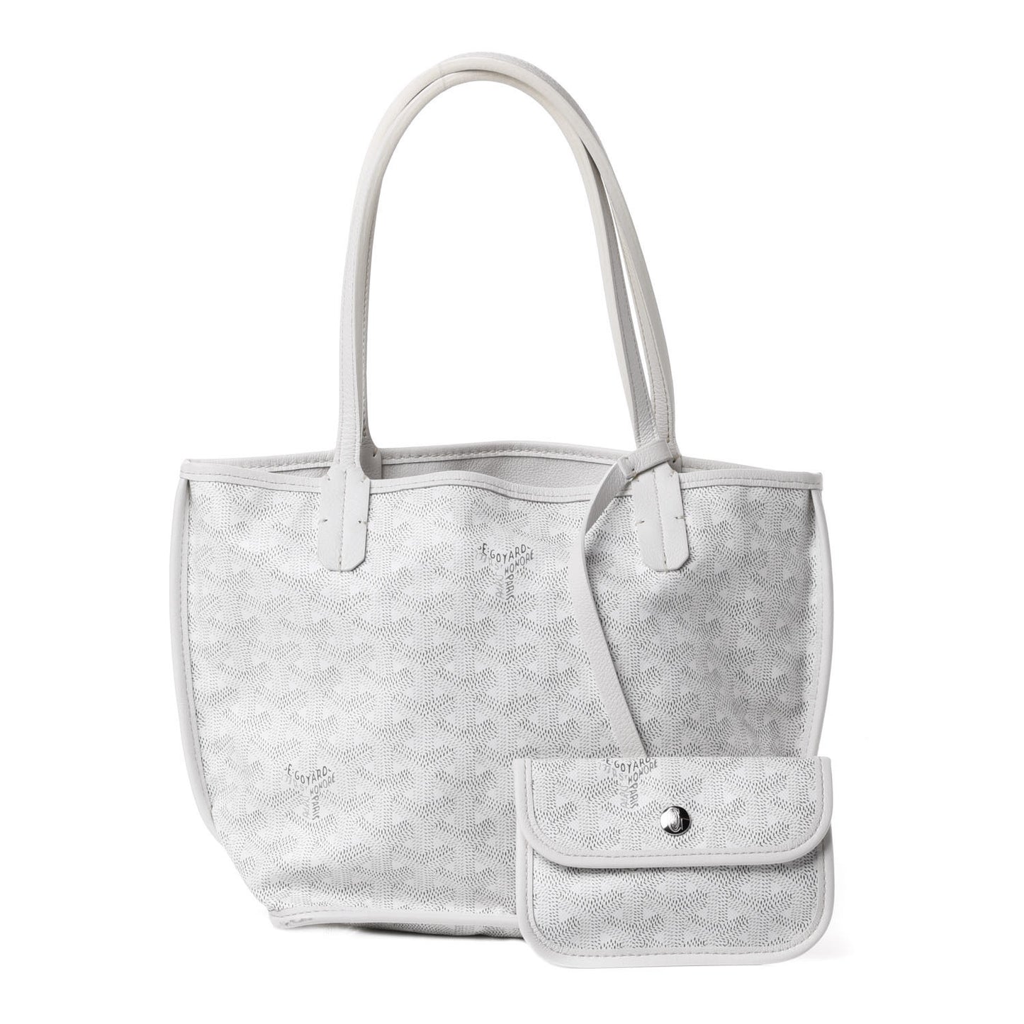 Goyardine Reversible Mini Anjou White
