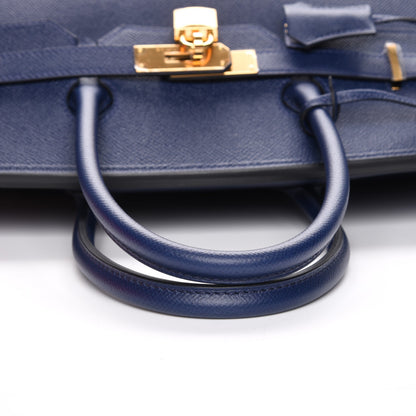 Hermes Epsom Birkin 35 Bleu Saphir 24 of 26