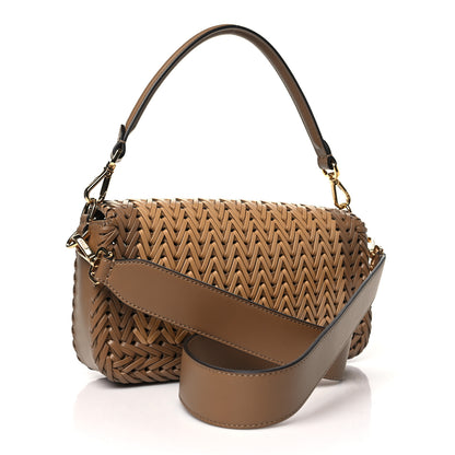 Fendi Vitello King Ceylon Intreccio Baguette  Sand 3 of 10