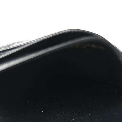 Saint Laurent Grain De Poudre Matelasse Chevron Cassandre Credit Card Case Black 5 of 7