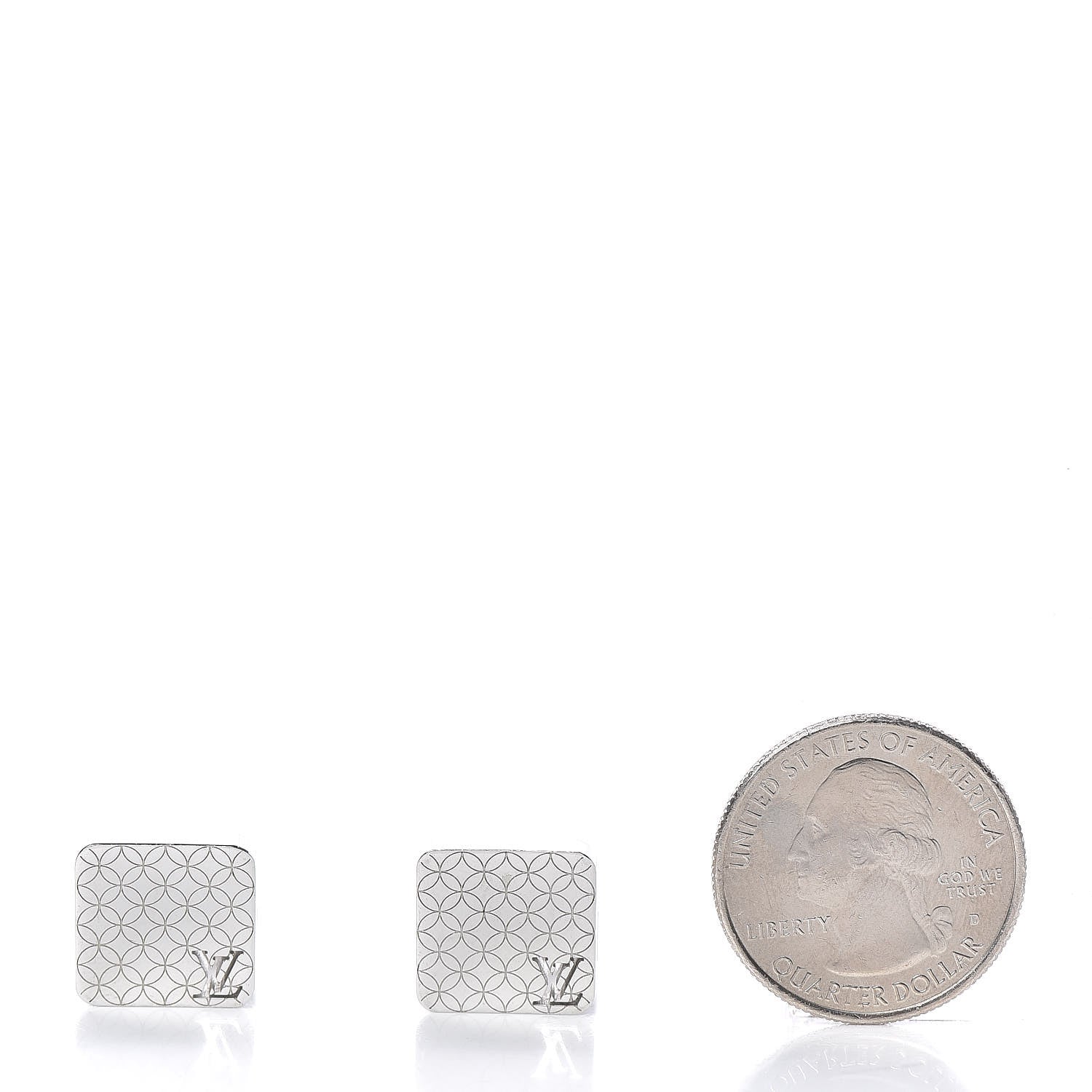 Louis Vuitton Steel Champs Elysees Cufflinks 2 of 4