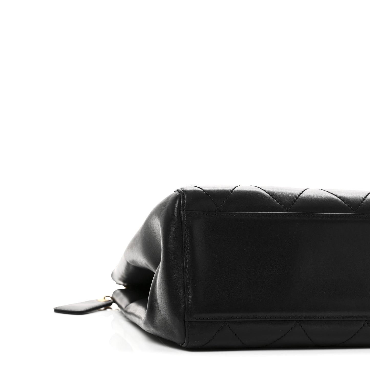 Lambskin Bekko Chain Large Shoulder Bag Black