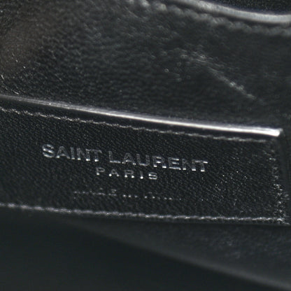 Saint Laurent Calfskin Crocodile Embossed Small Sac De Jour Fog 6 of 22