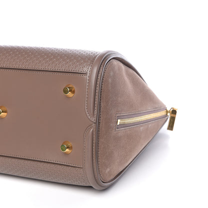Alexander McQueen Calfskin Embossed Suede Large Heroine Tan 6 of 12