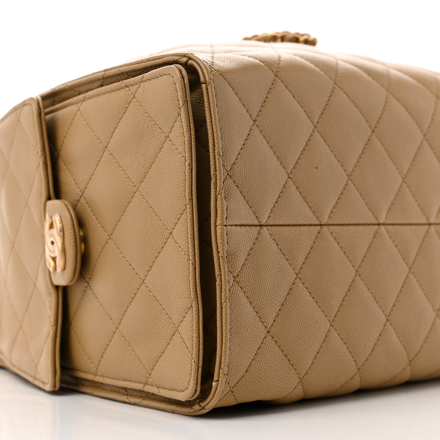 Chanel Caviar Quilted Medium Chanel 25 Handbag Dark Beige 11 of 12