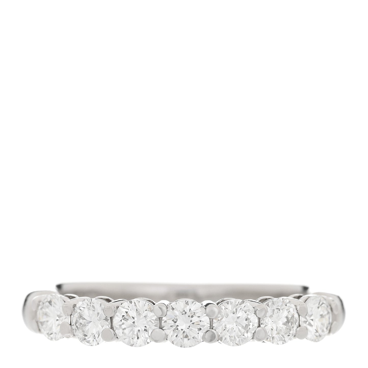 Platinum Diamond 3mm Embrace Half Circle Band Ring 49 5