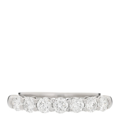 Tiffany Platinum Diamond 3mm Embrace Half Circle Band Ring 49 5 1 of 6