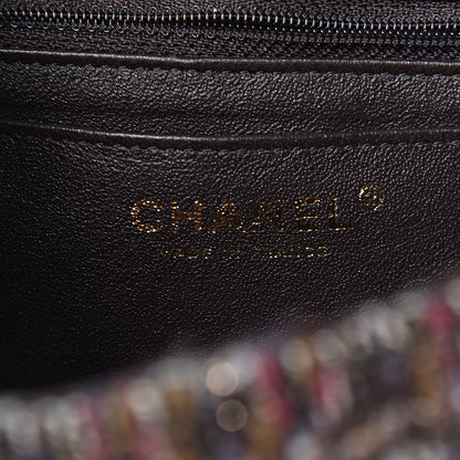 Chanel Tweed Quilted Mini Rectangular Flap Beige 6 of 11