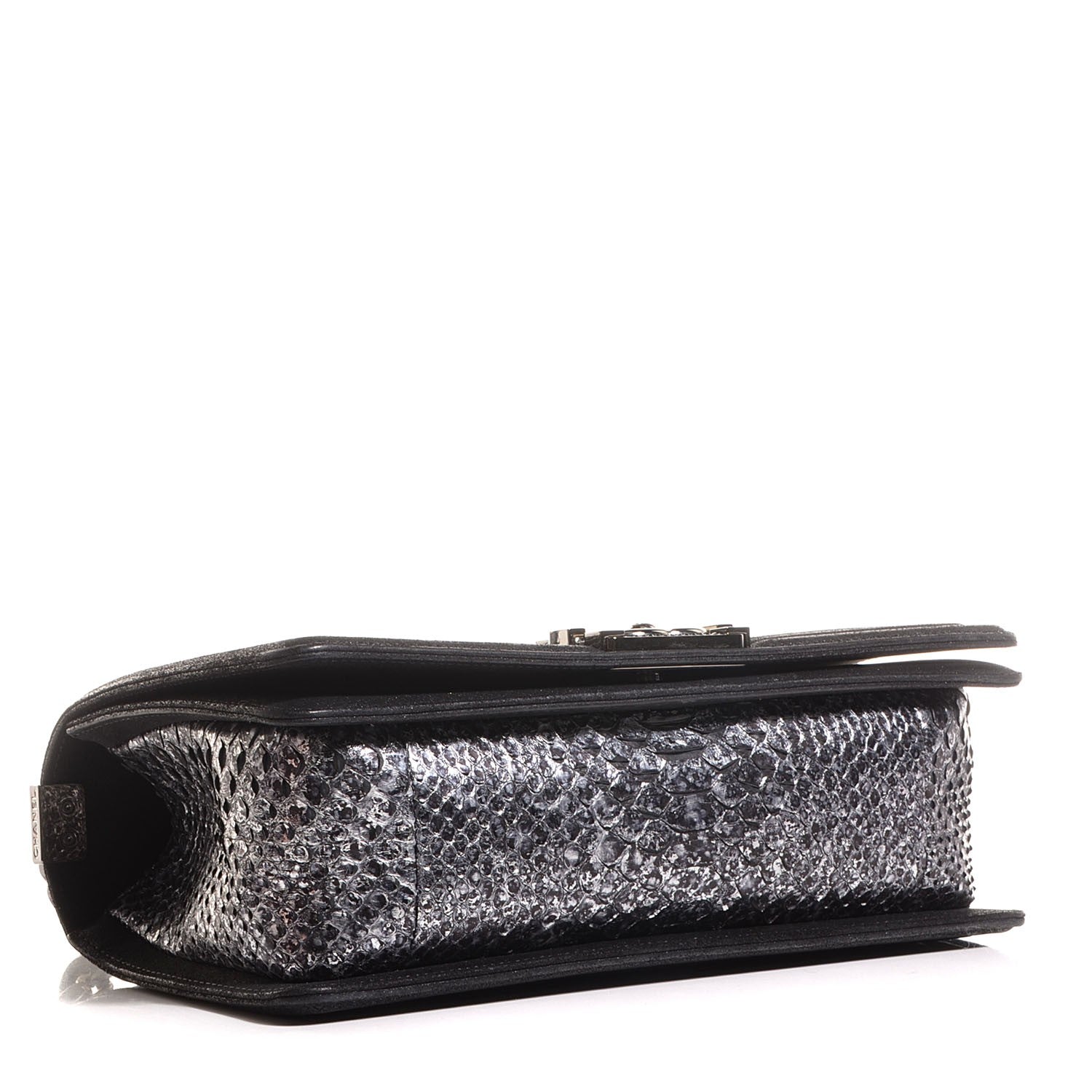 Chanel Python Calfskin Medium Boy Flap Black 4 of 8