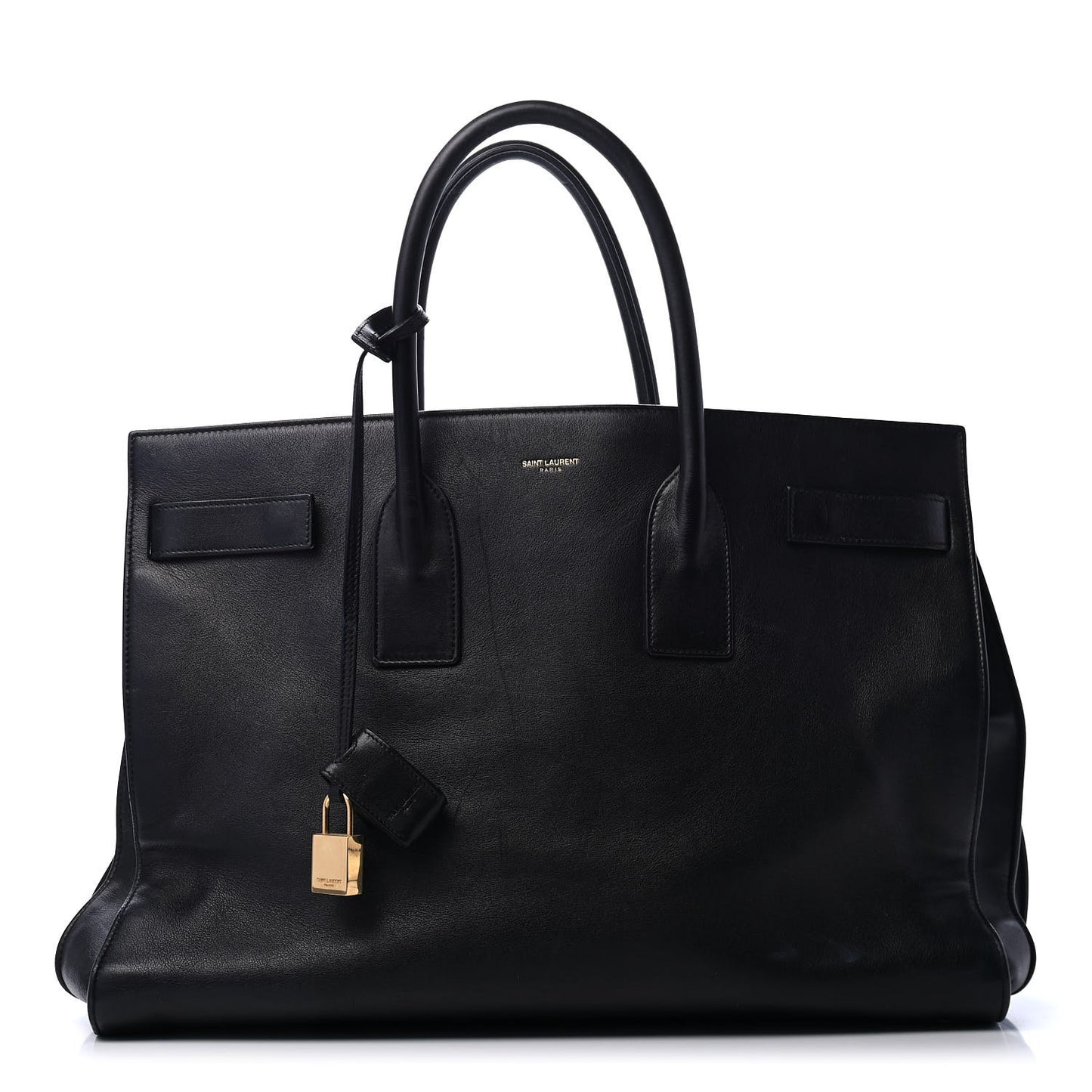 Calfskin Large Sac De Jour Carryall Black