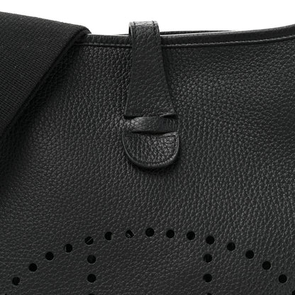 Hermes Taurillon Clemence Evelyne III PM Black 8 of 10