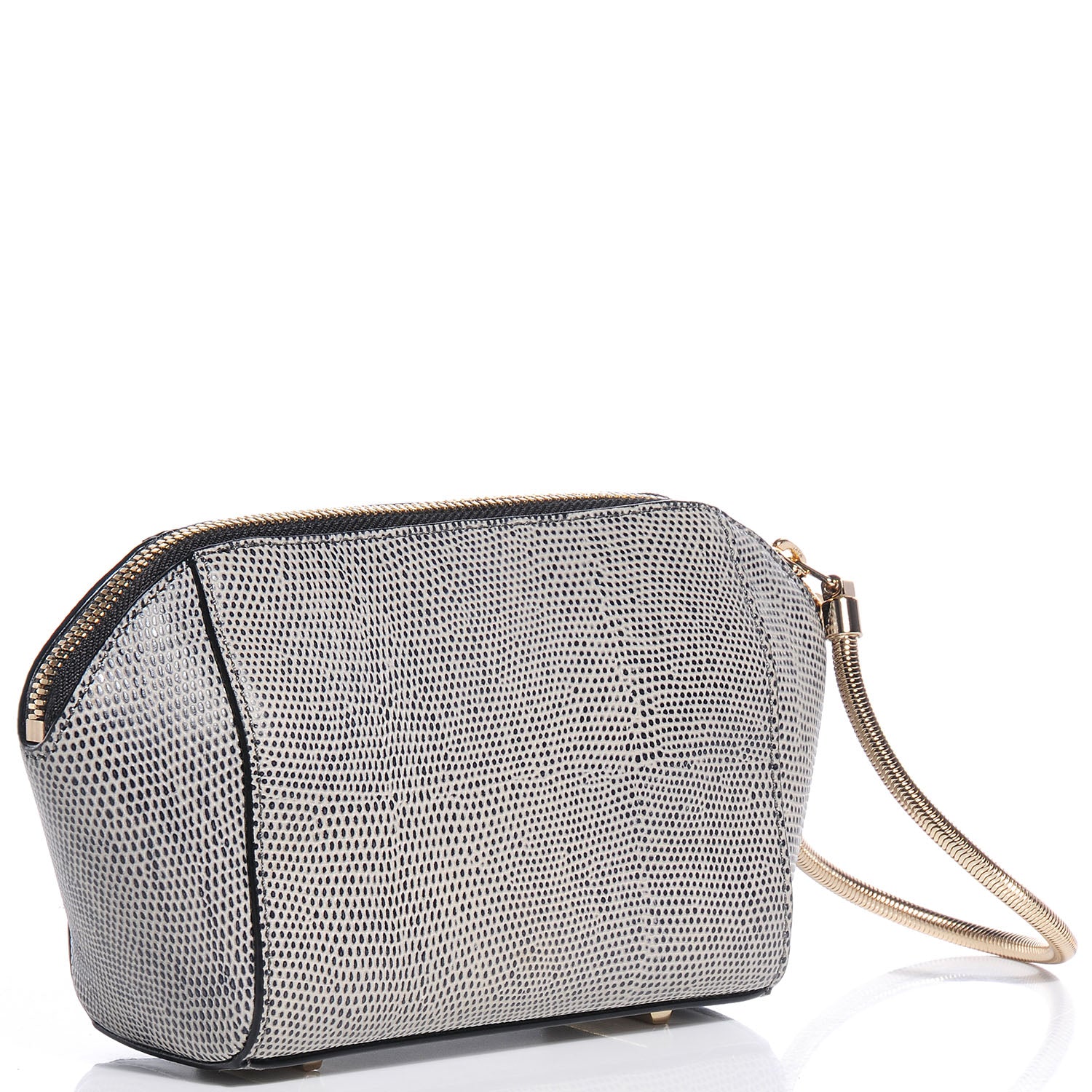 Alexander Wang Lizard Stamped Chastity Clutch Oyster 3 of 7