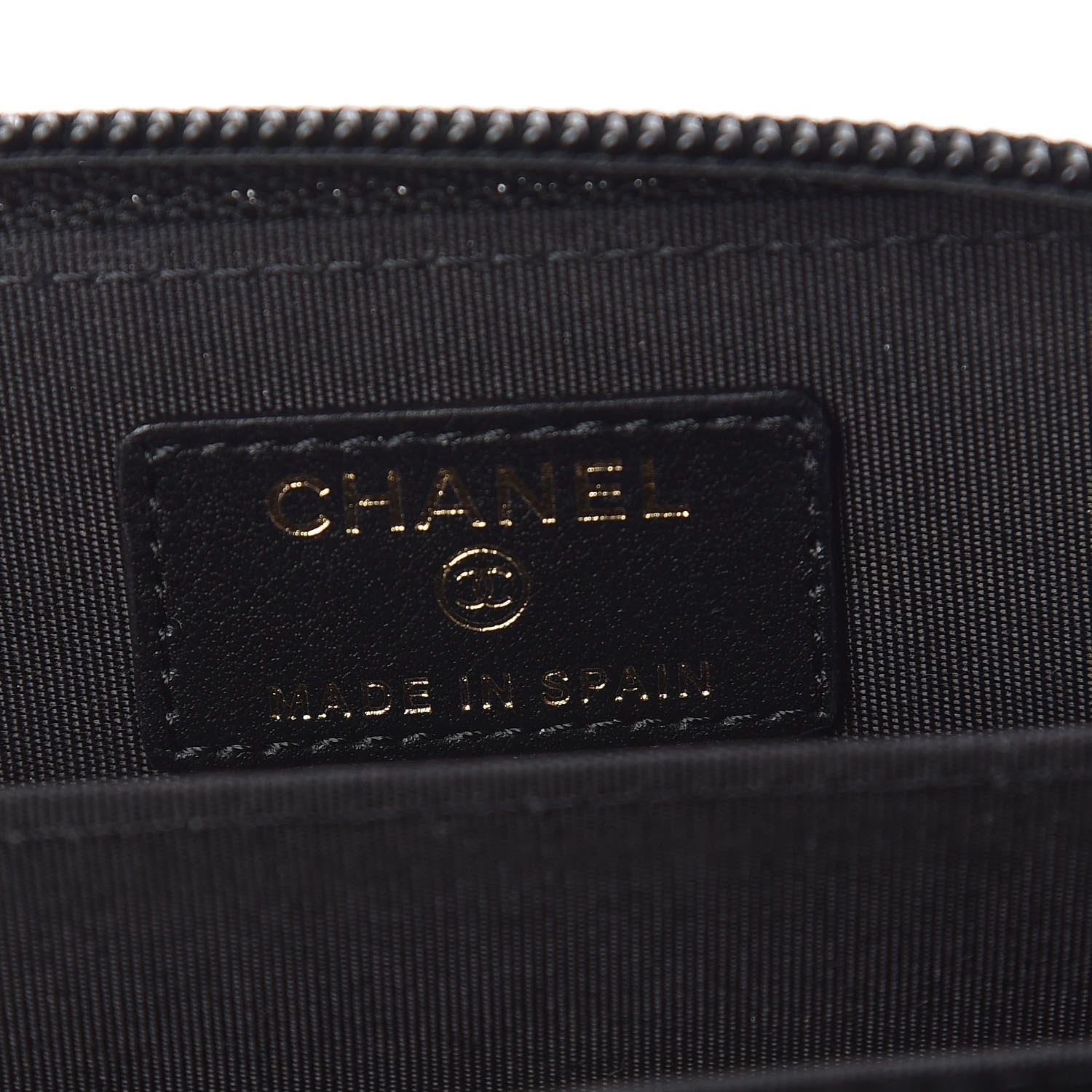 Chanel Caviar Quilted Boy Zip Around Coin Purse Wallet Black 6 of 8