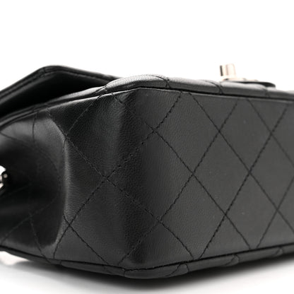 Chanel Lambskin Quilted Mini Rectangular Flap Black 9 of 11