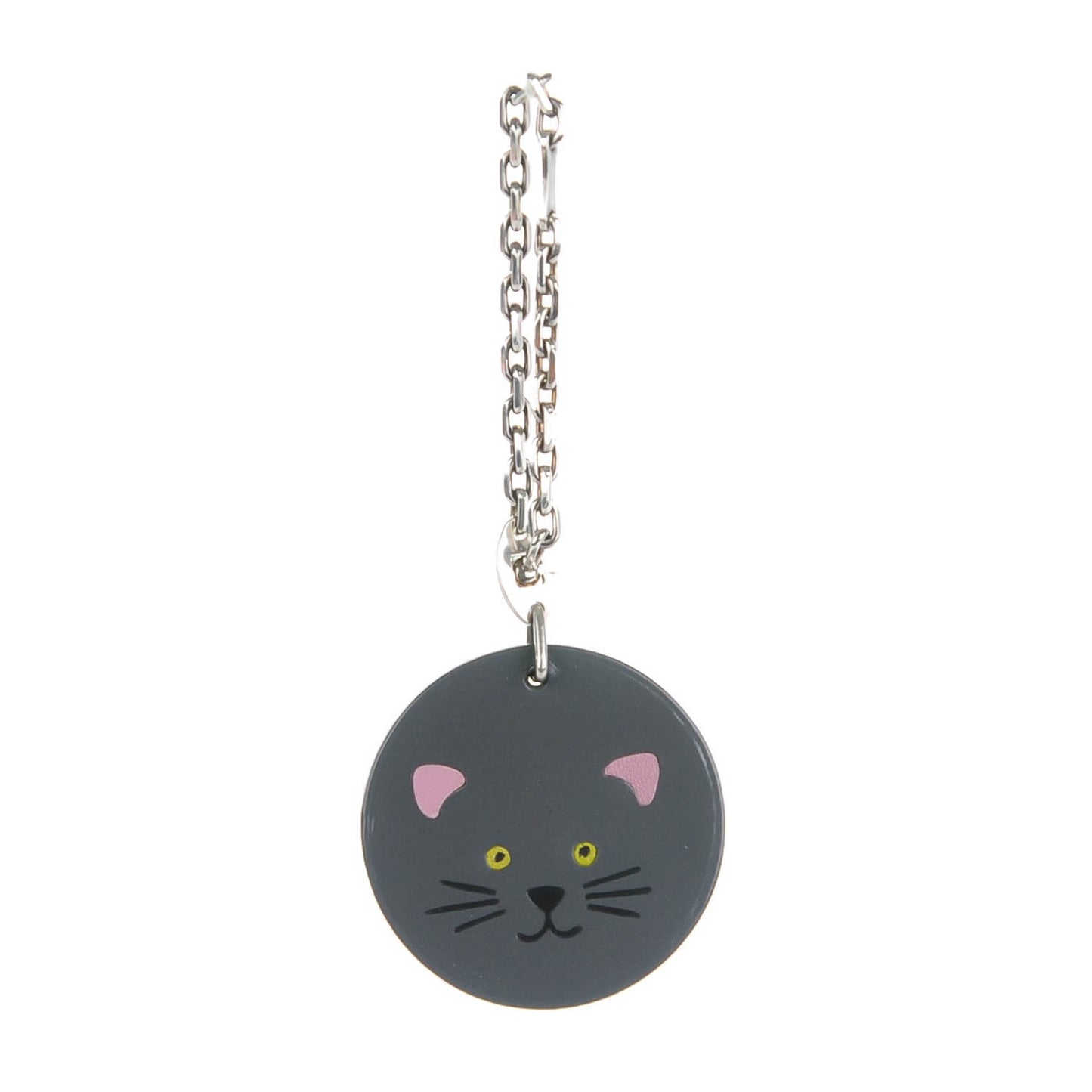 Veau Box Kitty Cat Key Chain Bag Charm
