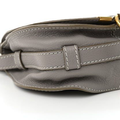 Chloe Calfskin Mini Marcie Round Crossbody Bag Cashmere Grey 10 of 12