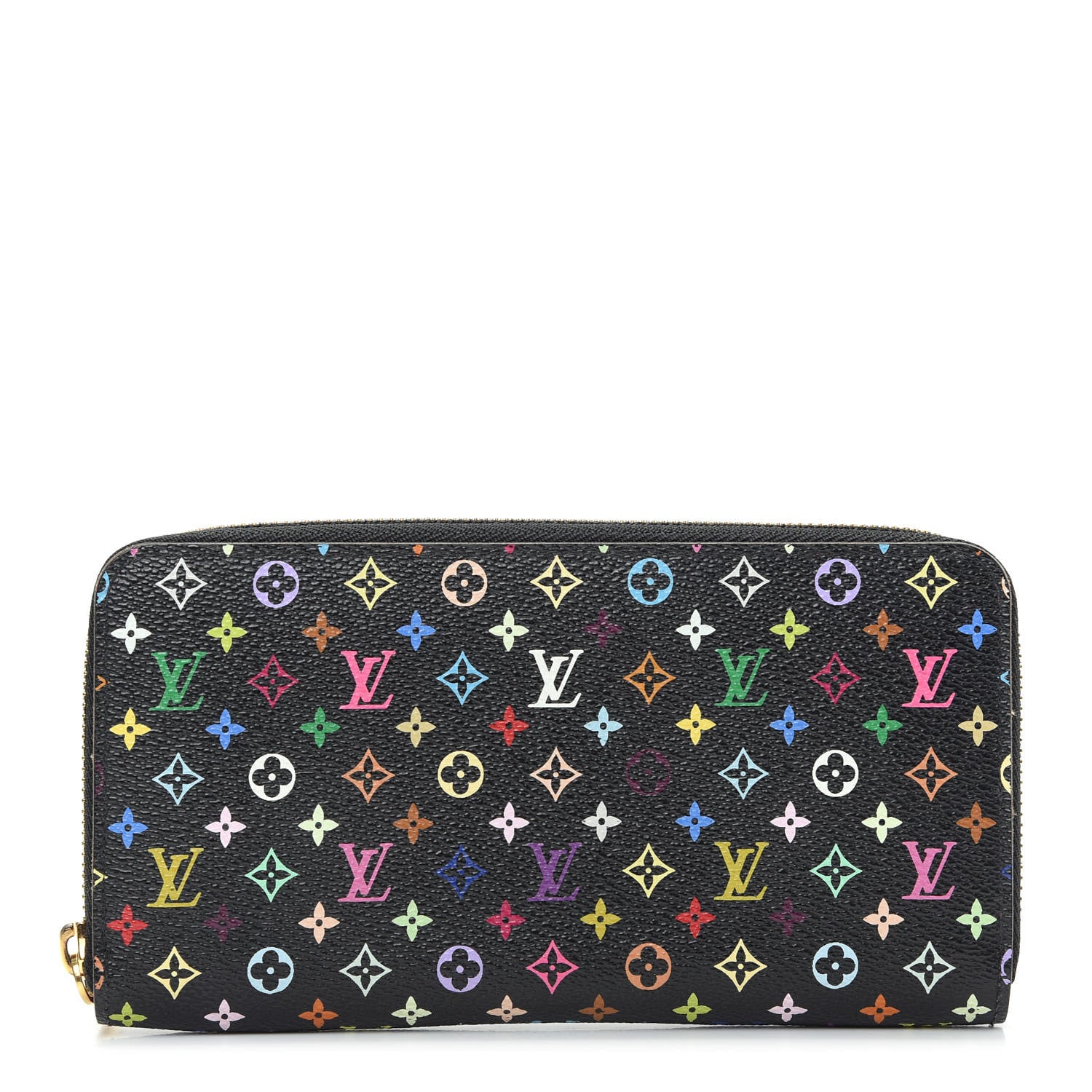 Louis Vuitton Monogram Multicolor Zippy Wallet Black Grenade 1 of 8