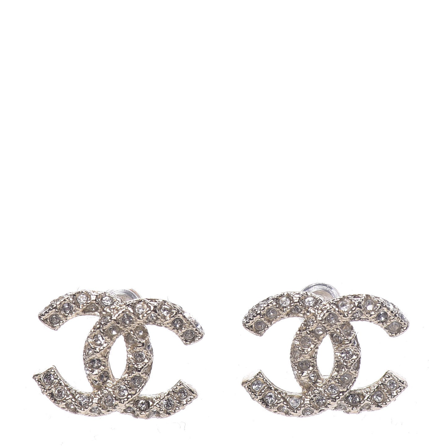 Crystal CC Earrings Gold