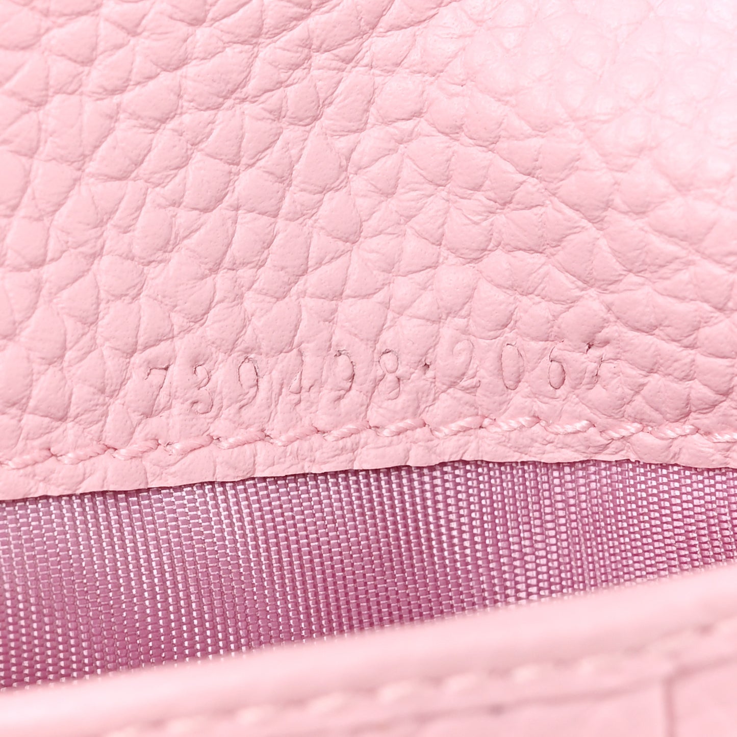 Piuma Calfskin Medium Bamboo Double G Wallet Pink