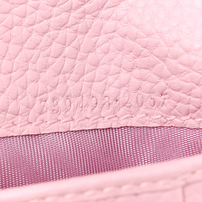 Gucci Piuma Calfskin Medium Bamboo Double G Wallet Pink 7 of 9