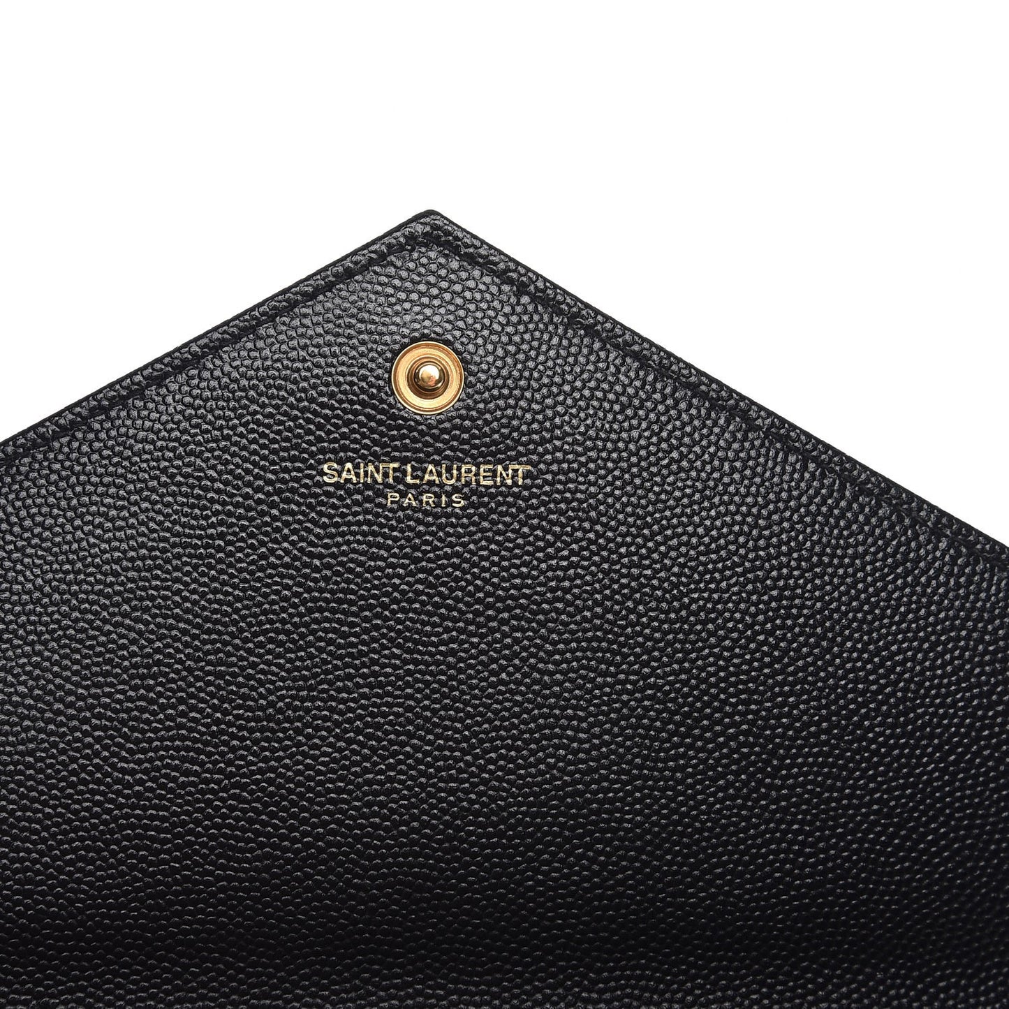 Grain De Poudre Matelasse Chevron Monogram Chain Wallet Black