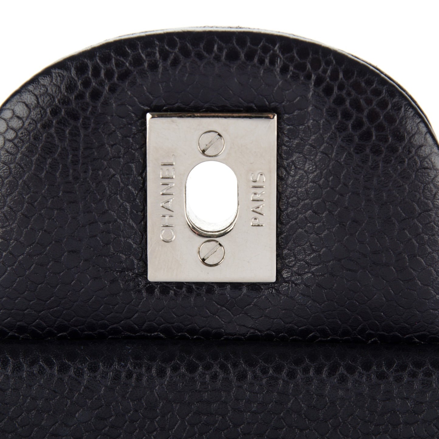 Caviar Quilted Jumbo Double Flap Navy Blue