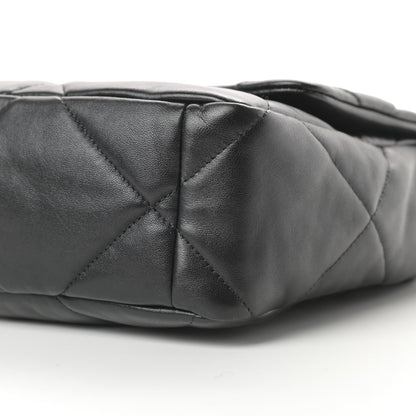 Chanel Lambskin Quilted Large Chanel 19 Flap Black 10 of 11