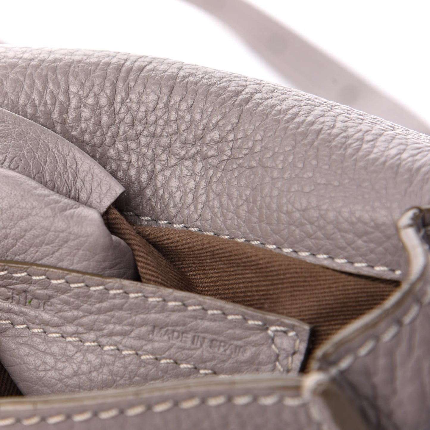 Calfskin Mini Marcie Round Crossbody Bag Cashmere Grey