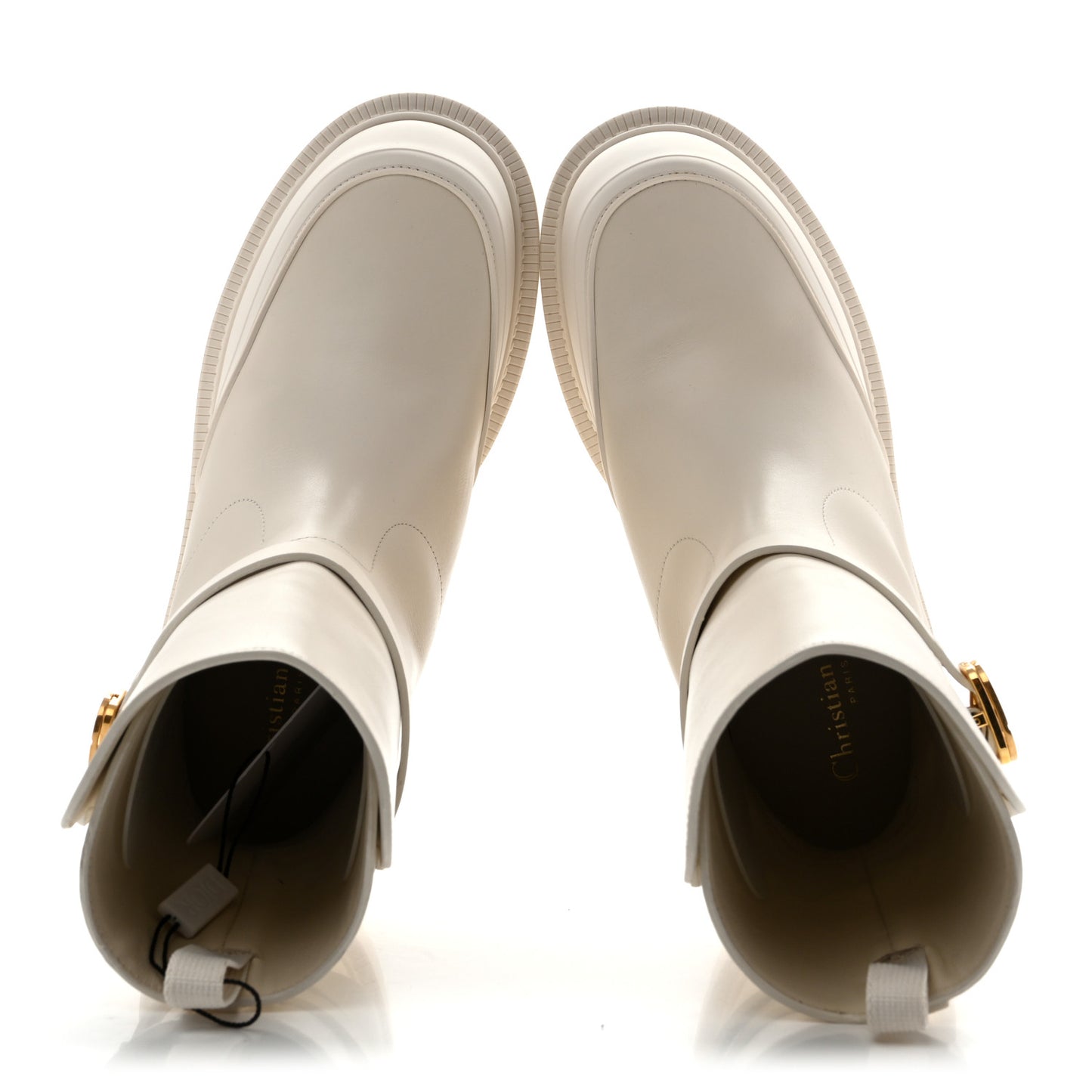 Calfskin Empreinte Ankle Boot 39 White