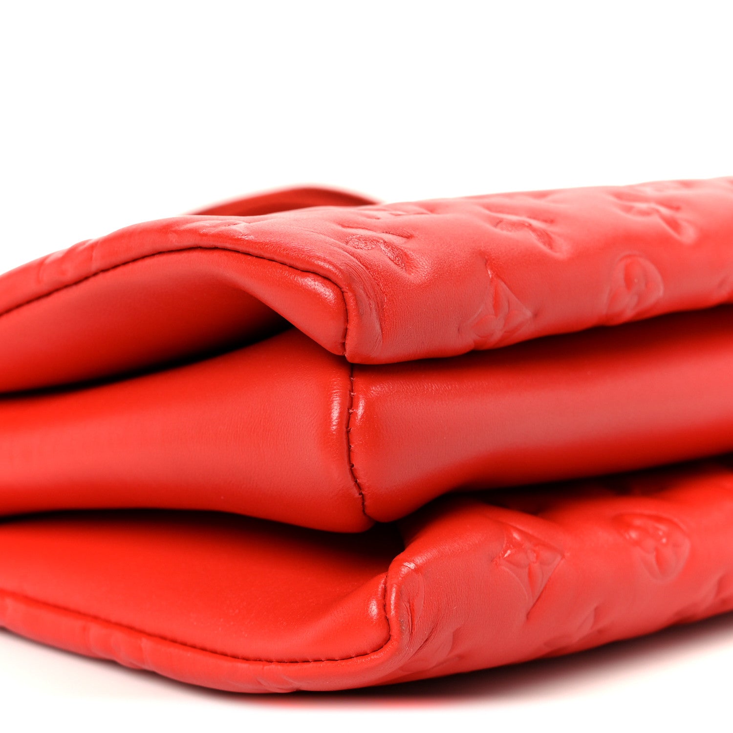 Louis Vuitton Lambskin Embossed Monogram Coussin PM Red 9 of 10