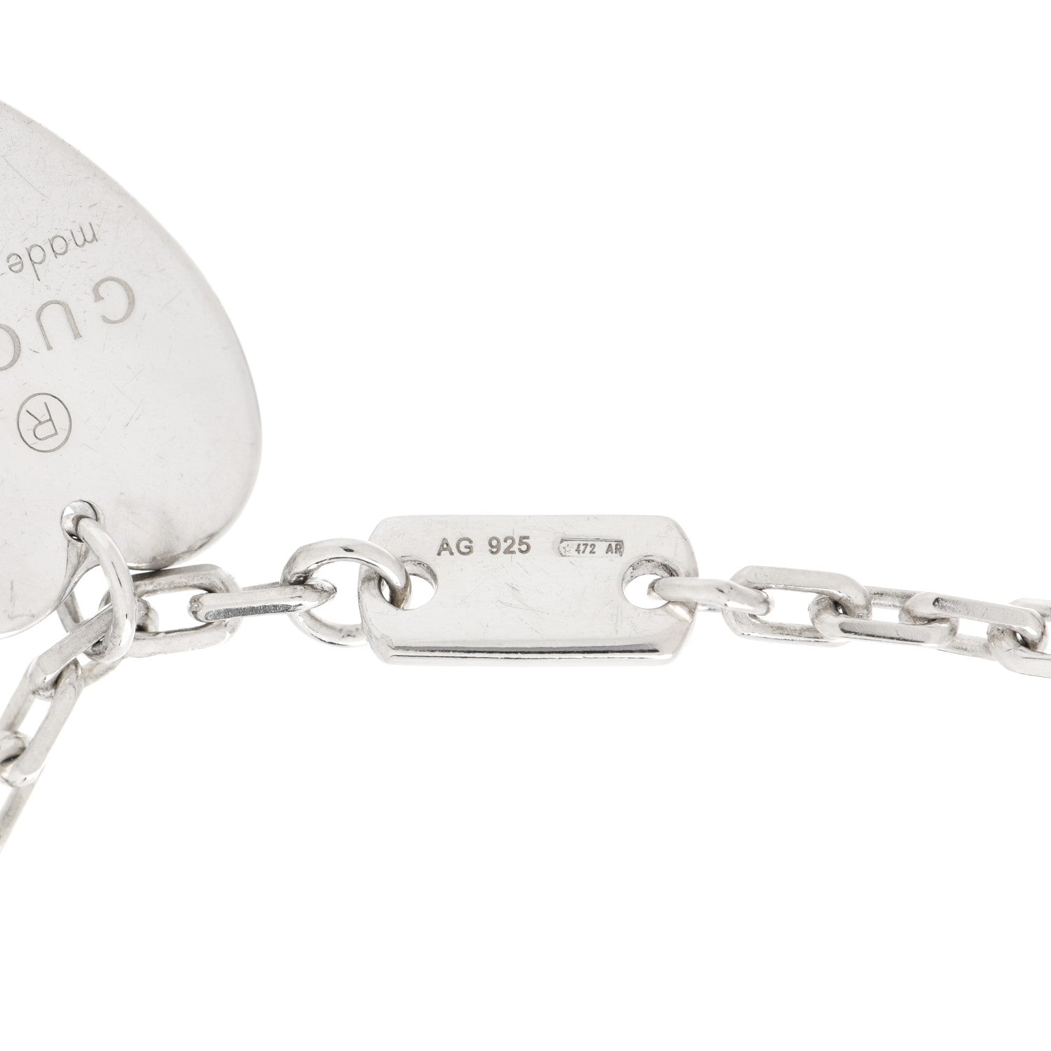 Gucci Sterling Silver Trademark Charm Bracelet 4 of 6