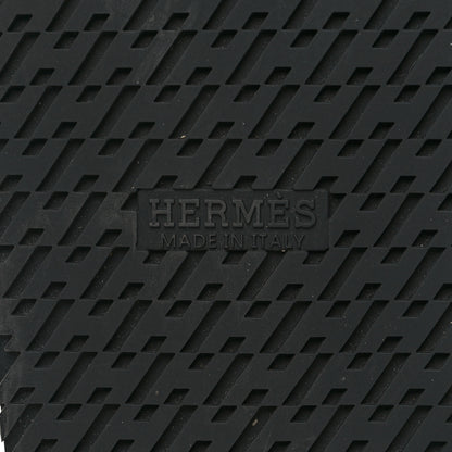 Hermes Matte Alligator Shearling Mens Chypre Sandals 43 Black Ecru 6 of 8