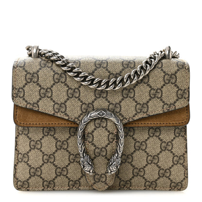 Gucci GG Supreme Monogram Mini Dionysus Shoulder Bag Taupe 1 of 11