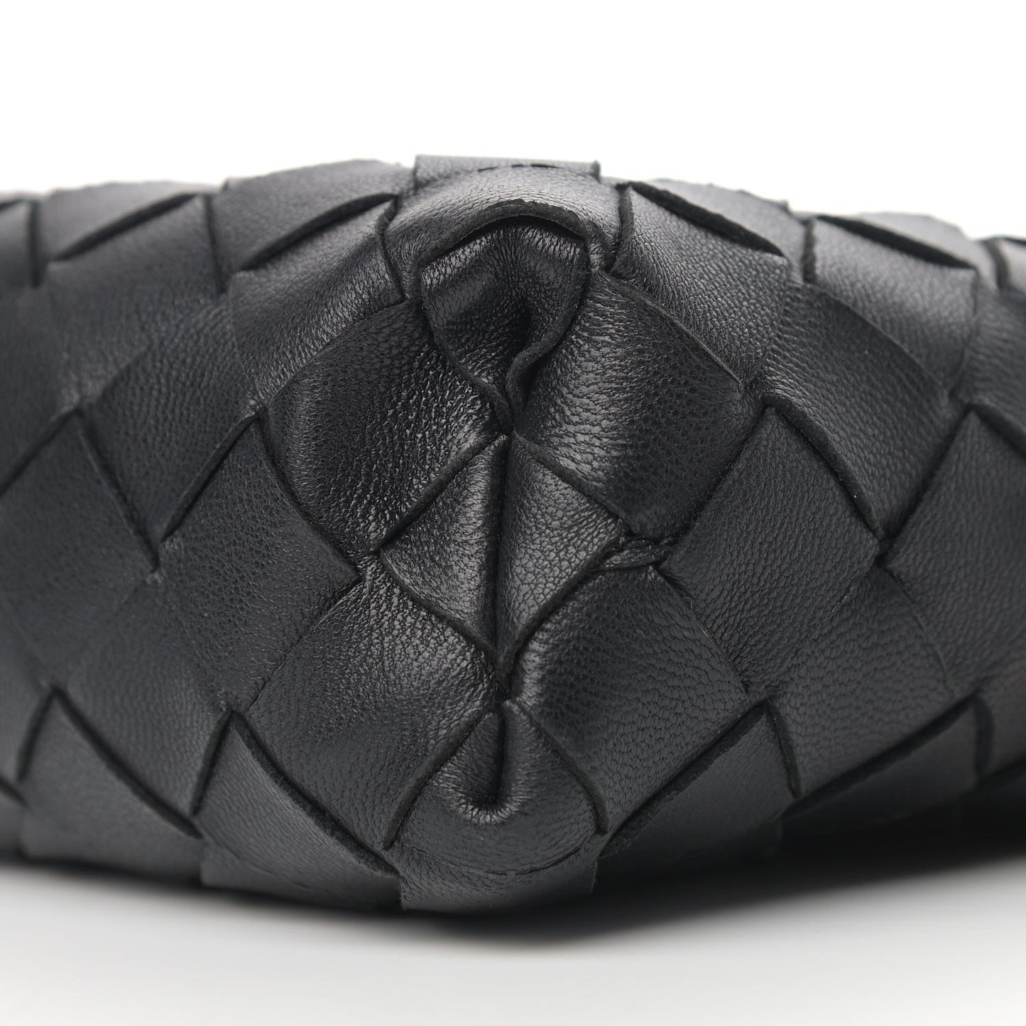 Nappa Intrecciato Nodini Mini Crossbody Black