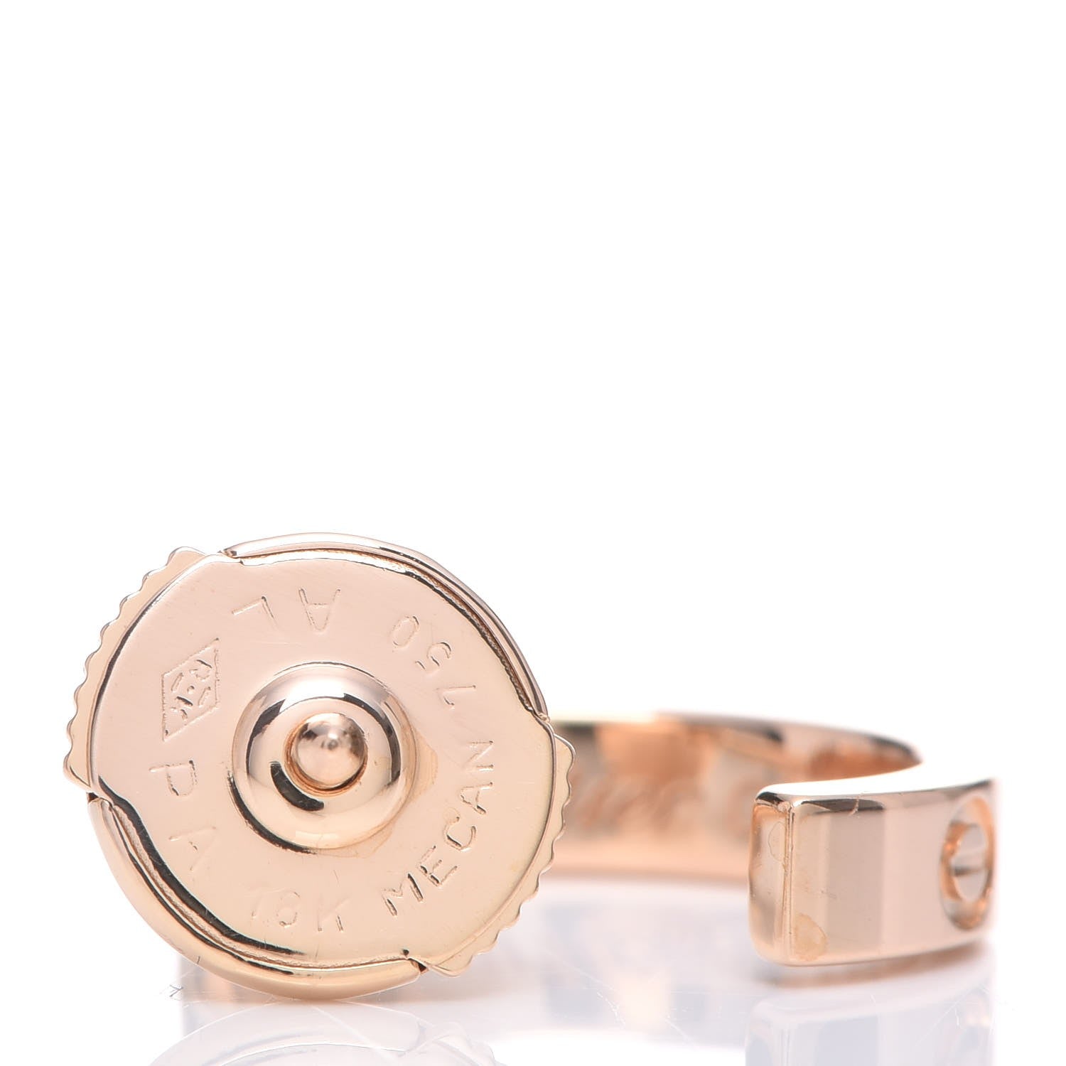 Cartier 18K Pink Gold Small LOVE Hoop Earrings 4 of 16