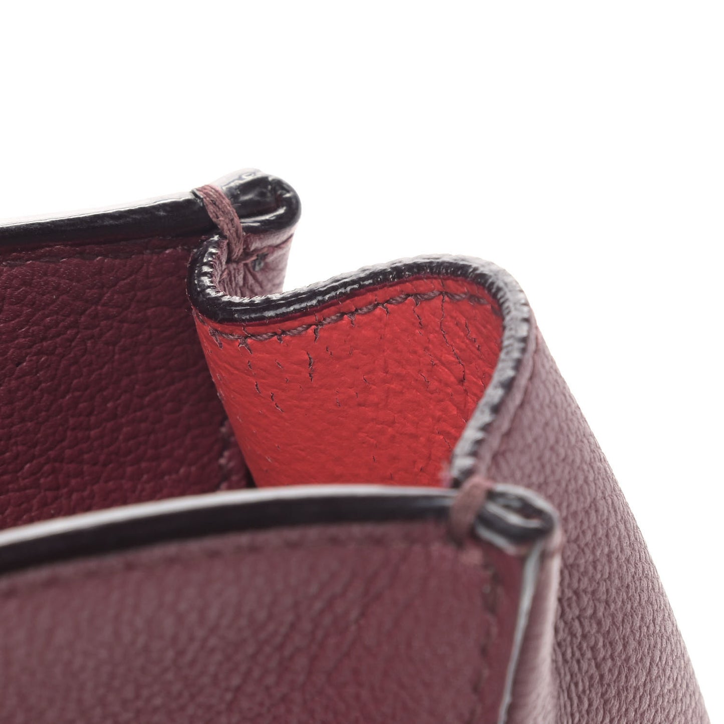 Grained Calfskin Cannage Medium Ultradior Tote Burgundy