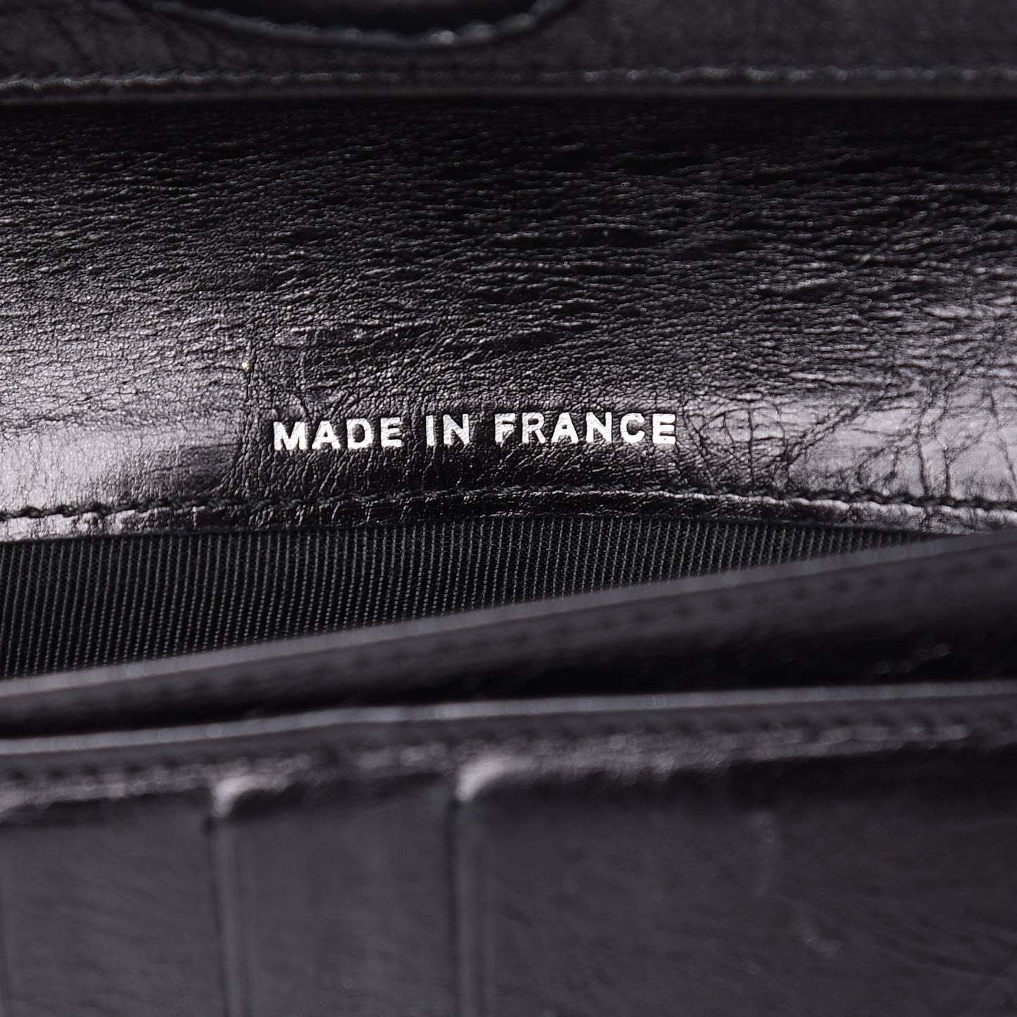 Metallic Aged Calfskin Quilted Reissue Long Flap Wallet So Black