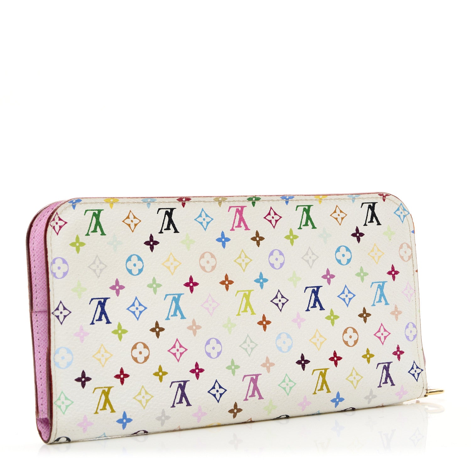Louis Vuitton Monogram Multicolor Insolite Wallet White Litchi 3 of 8