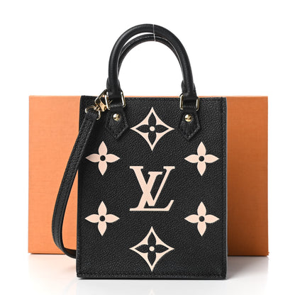 Louis Vuitton Empreinte Monogram Giant Petit Sac Plat Black Beige 10 of 10