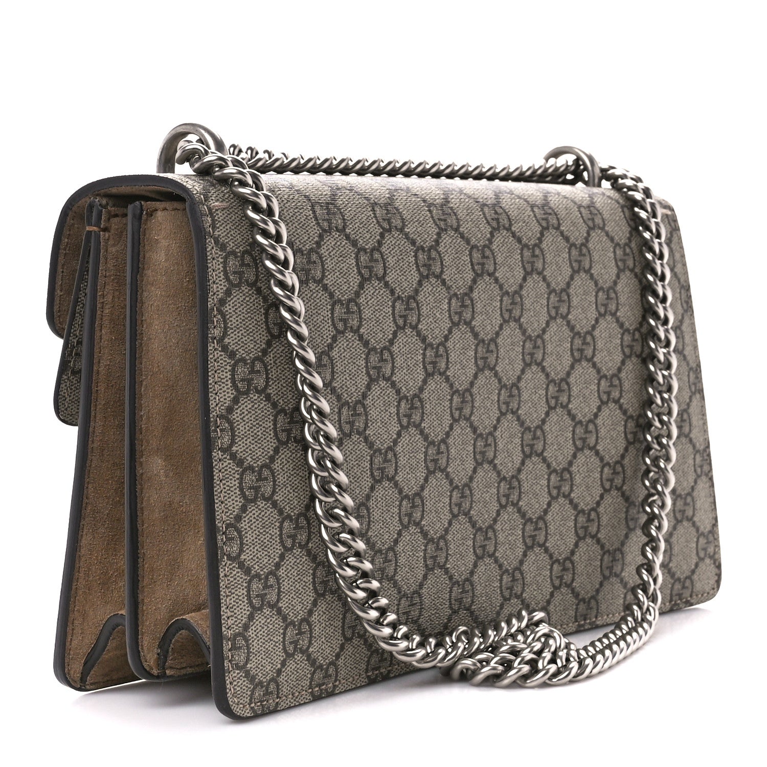 Gucci GG Supreme Monogram Small Dionysus Shoulder Bag Taupe 3 of 12