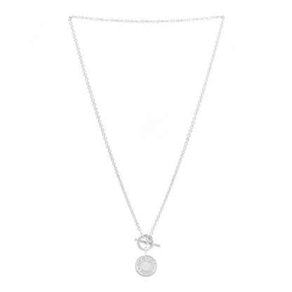 Hermes Sterling Silver Amulettes H Confettis Pendant Necklace 3 of 6