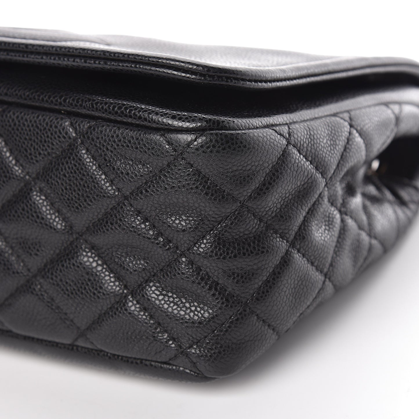 Caviar Large Timeless CC Flap Black