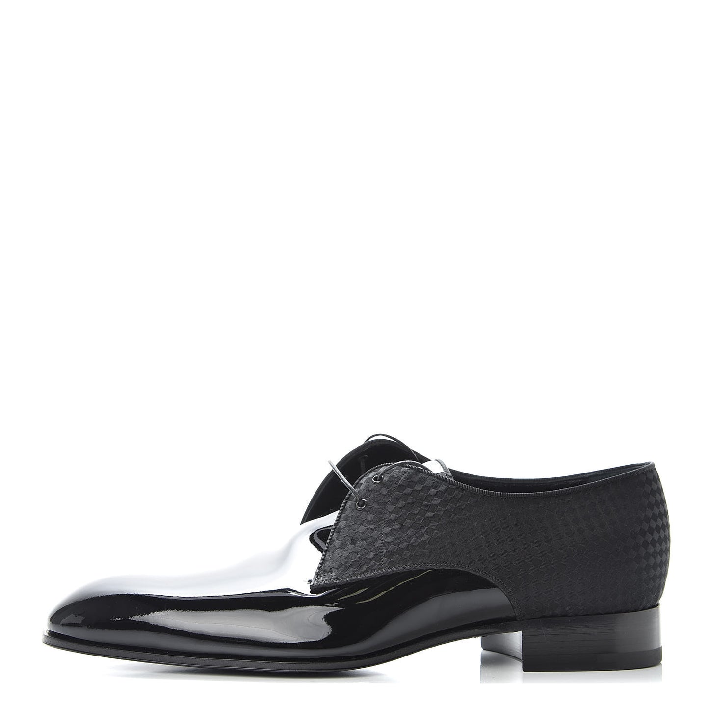 Petit Damier Patent Solferino Derby 9 Black