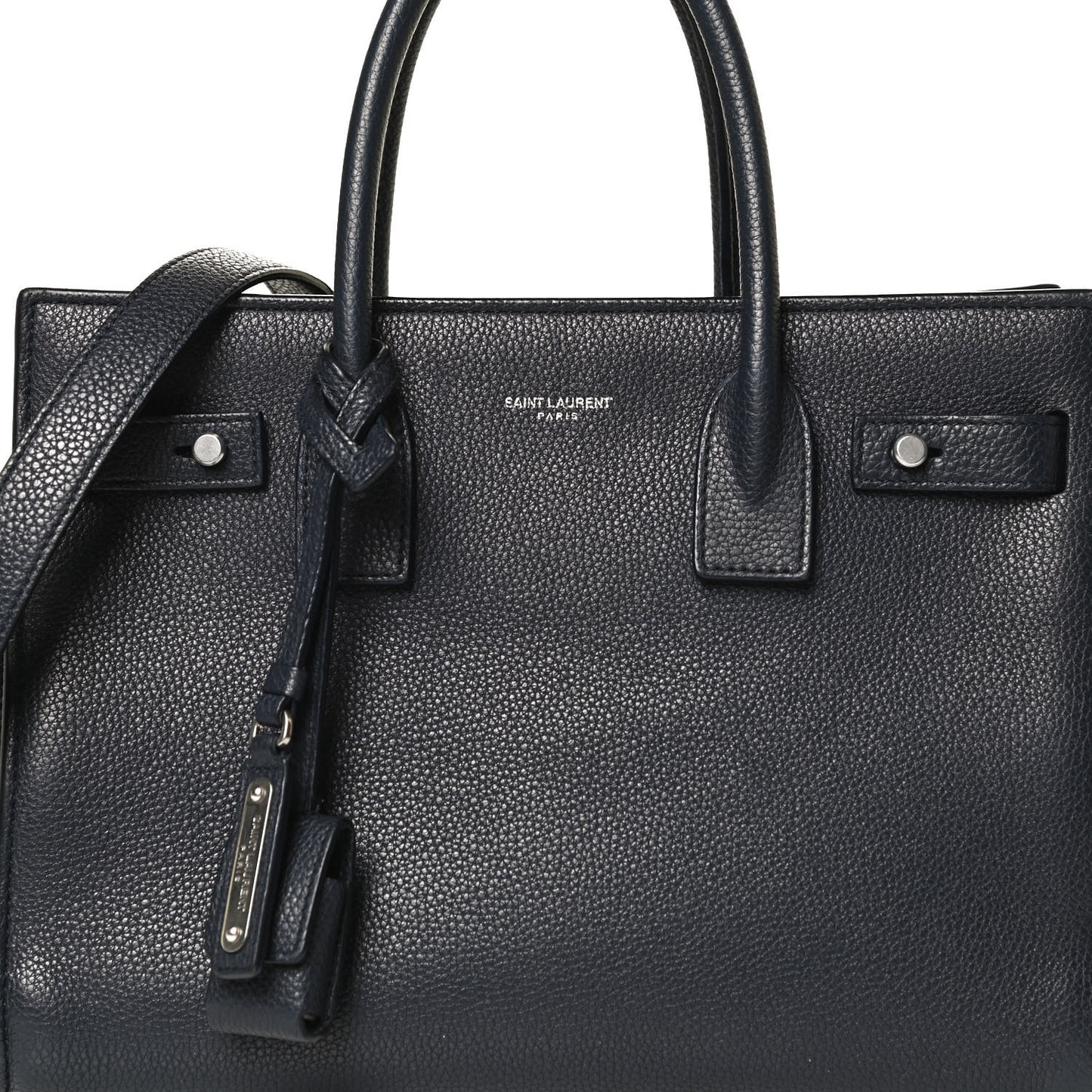 Grained Calfskin Baby Supple Sac De Jour Navy