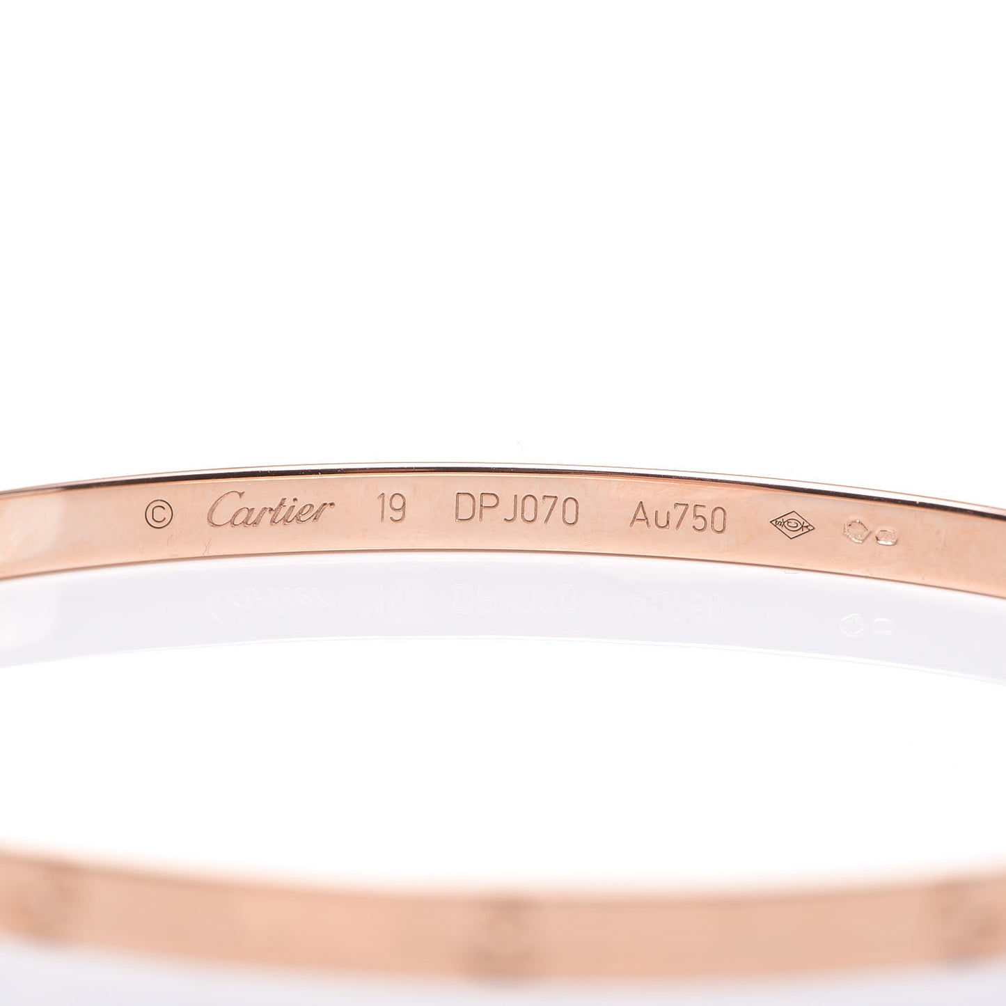 18K Pink Gold Small LOVE Bracelet 19